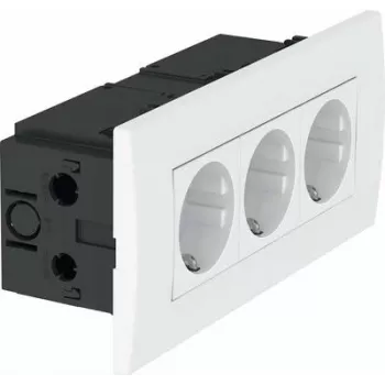 OBO Bettermann kištukinis lizdas 3x 84x185x59 grynai baltas SDE-R (6119414)