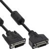 InLine DVI-D kabelis 24+1 M/M, Dual Link, 2 ferito žiedai, 3 m