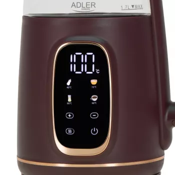 Elektrinis virdulys ADLER AD 1305 bordo spalvos