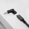 Akyga AK-ND-C01 USB-C – DC 5,5 x 2,5 mm adapteris nešiojamojo kompiuterio įkrovimui, 18,5-20 V, 100 W