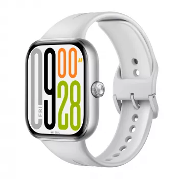 Išmanusis laikrodis Xiaomi Watch 5 sidabrinis, 2,07 colio AMOLED, 47,5 mm korpusas, TPU apyrankė, 5 ATM, 24 dienų baterija
