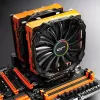 Priedas aušintuvui Cryorig CR-CCO – ABS oranžinis, tinka R1 Universal/R1 Ultimate, 140×23×131 mm