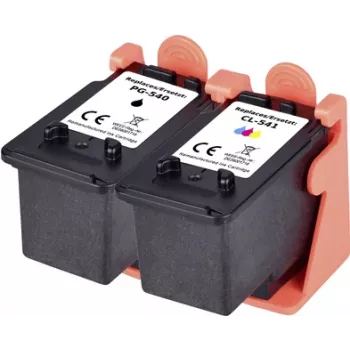 Renkforce rašalo rinkinys, suderinamas su Canon PG-540 + CL-541 (5225B006), juoda, žydra, rausvai raudona, geltona RF-I-C-PG540CL540BCMY2PK RF-5628790