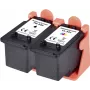 Renkforce rašalo rinkinys, suderinamas su Canon PG-540 + CL-541 (5225B006), juoda, žydra, rausvai raudona, geltona RF-I-C-PG540CL540BCMY2PK RF-5628790
