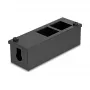 DeLOCK Easy 45 skirstomoji dėžė, 4×22,5×45 mm arba 2×45×45 mm, metalinė, juoda