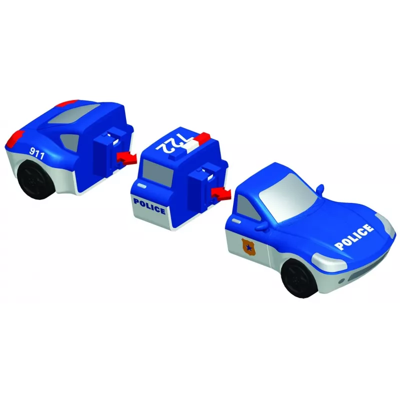 Transporto priemonių rinkinys „Mix or Match Vehicles“ – Policija, MALIK