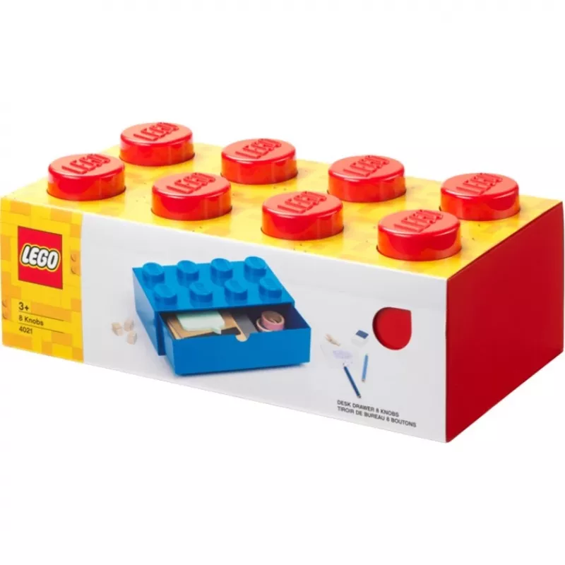 Stalčius LEGO 8 raudonas