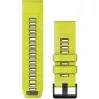 Garmin QuickFit 26 mm silikoninis dirželis Graphite Yellow 010-13393-08