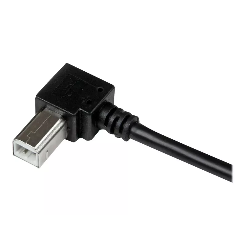 StarTech.com 3 m USB 2.0 A į stačiu kampu B laidas - vyras/vyras