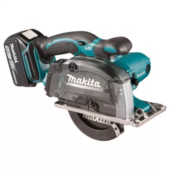 Makita DCS552RTJ nešiojamas diskinis pjūklas 13,6 cm, juodos ir mėtų spalvos, 3600 aps/min