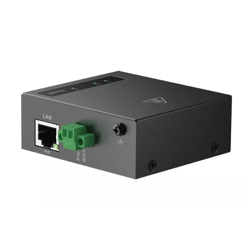 D-Link DWM-311-TP 4G LTE M2M VPN PoE+ maršrutizatorius, RJ45, išorinė antena, IEEE 802.3at, juodas, 48–57 V, -30–70 °C