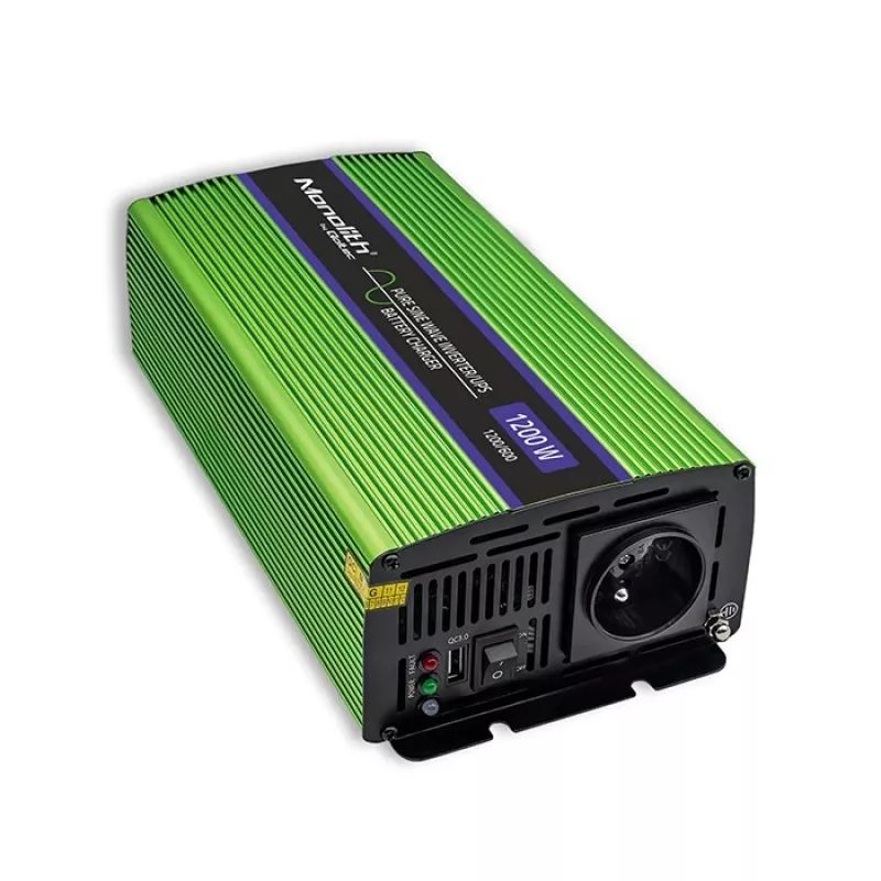 Automobilinis keitiklis Qoltec Monolith 1200 W Žalias 12 V