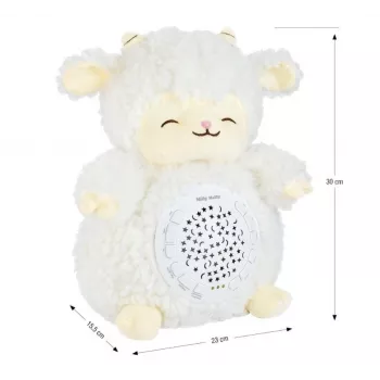 Milly mally Sheep Projector Plush Toy 5664 minkštas ėriuko projektorius su naktine šviesa kūdikiams