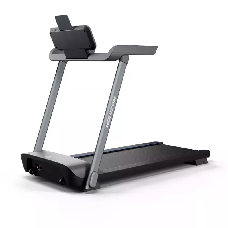 Sulankstomas elektrinis bėgimo takelis Horizon Fitness Evolve 3.0 — 16 km/h, 127×51 cm juosta, 12 programų, max vartotojo svoris 113 kg, LED ekranas
