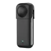 Silicininis apsauginis dėklas Puluz, skirtas Insta360 X4 – juodas, patvarus dizainas