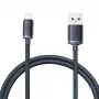 Baseus Crystal Shine laidas USB į Lightning, 2.4A, 1,2m (juodas)