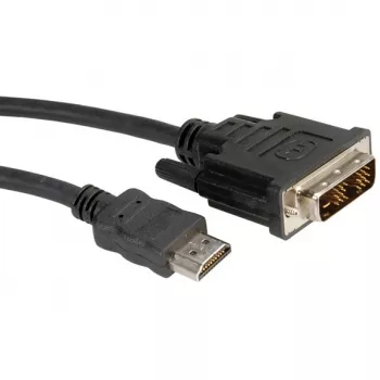 ROLINE laidas DVI (18+1) ST - HDMI ST 1,0m (11.04.5519)
