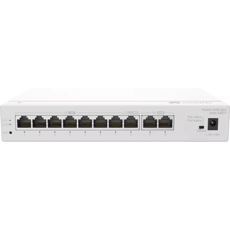 Valdomas jungiklis HUAWEI eKit S380-S8P2T Gigabit Ethernet 10/100/1000