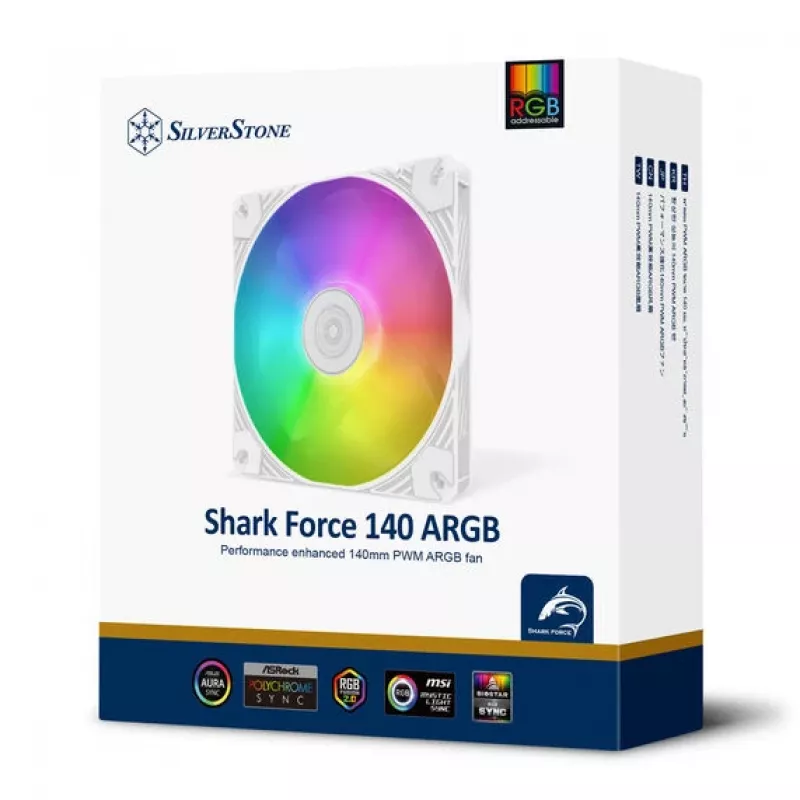 Aušinimo ventiliatorius SILVERSTONE SST-SF140W-ARGB 140 mm su ARGB apšvietimu