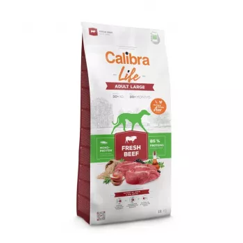 Sausas šunų ėdalas Calibra Life Adult Large Fresh Beef 12 kg