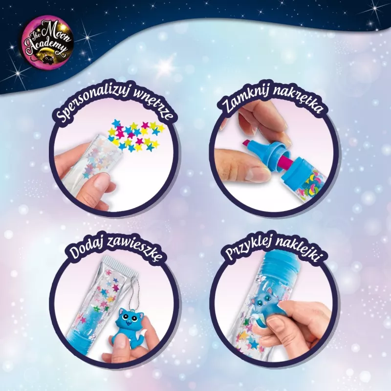 Mėnulio žymeklių rinkinys Liscianigiochi Moon Academy – 4 spalvų komplektas (304-PL110568)