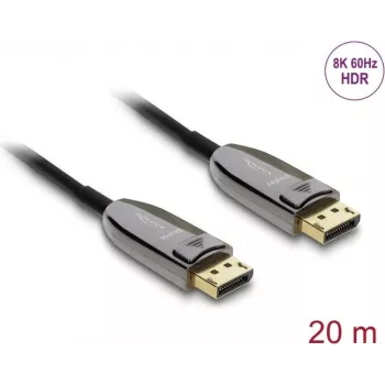 DELOCK Active Optical Cable DisplayPort 2.1 8K 60Hz 40Gbps, 20 m