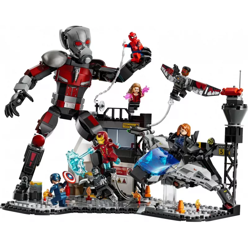 LEGO MARVEL 76314 Kapitonas Amerika: Pilietinis karas – Mūšis