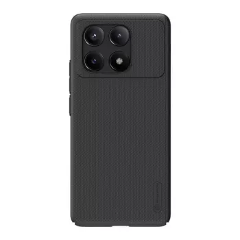 Apsauginis dėklas Nillkin Super Frosted Shield Pro, skirtas Xiaomi Redmi K70E / Poco X6 Pro 5G – juodas, matinis, neslystantis