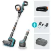 Akumuliatorinis kietų grindų valiklis AquaBrush Universal 18V P4A, pilkai/turquoise, Li-Ion akumuliatorius 2,5Ah P4A, POWER FOR ALL ALLIANCE