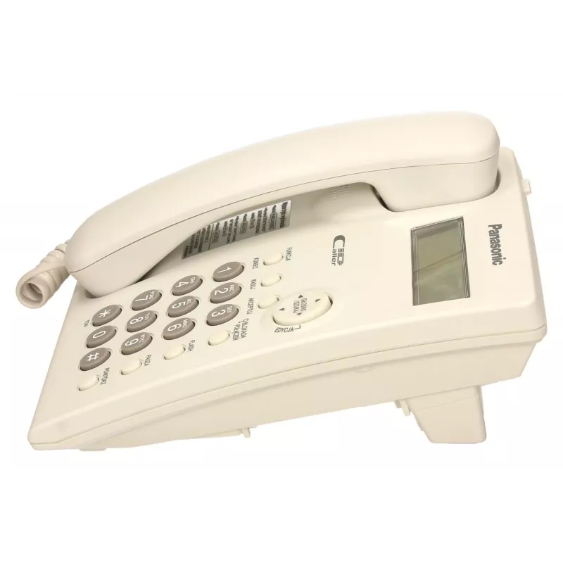 Panasonic KX-TSC 11 laidinis telefonas su 2 eilučių LCD ekranu