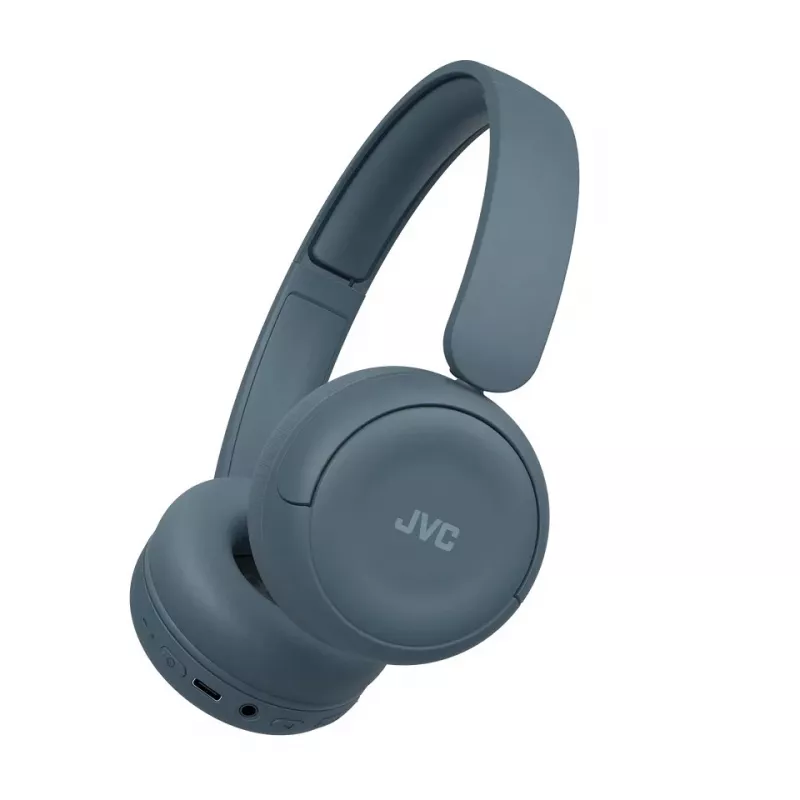Ausinės JVC HA-S59W – belaidės ir laidinės Bluetooth, antausinės, lankeliu, 20–20000 Hz, 1,2 m laidas, mėlynos