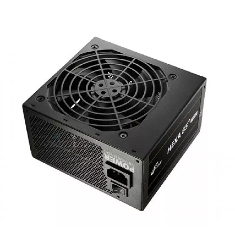 FSP HEXA 85+ PRO 650W maitinimo blokas ATX ATX2.5 juodas, 650 W, 100-240 V, 50-60 Hz, 9-4 A, aktyvus, 100 W