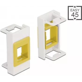 Keystone laikiklis DeLOCK Easy 45 modulis 22,5 x 45 mm baltas geltonas