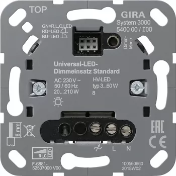GIRA 540000 S3000 Uni-LED-Dimmeris, standartinis