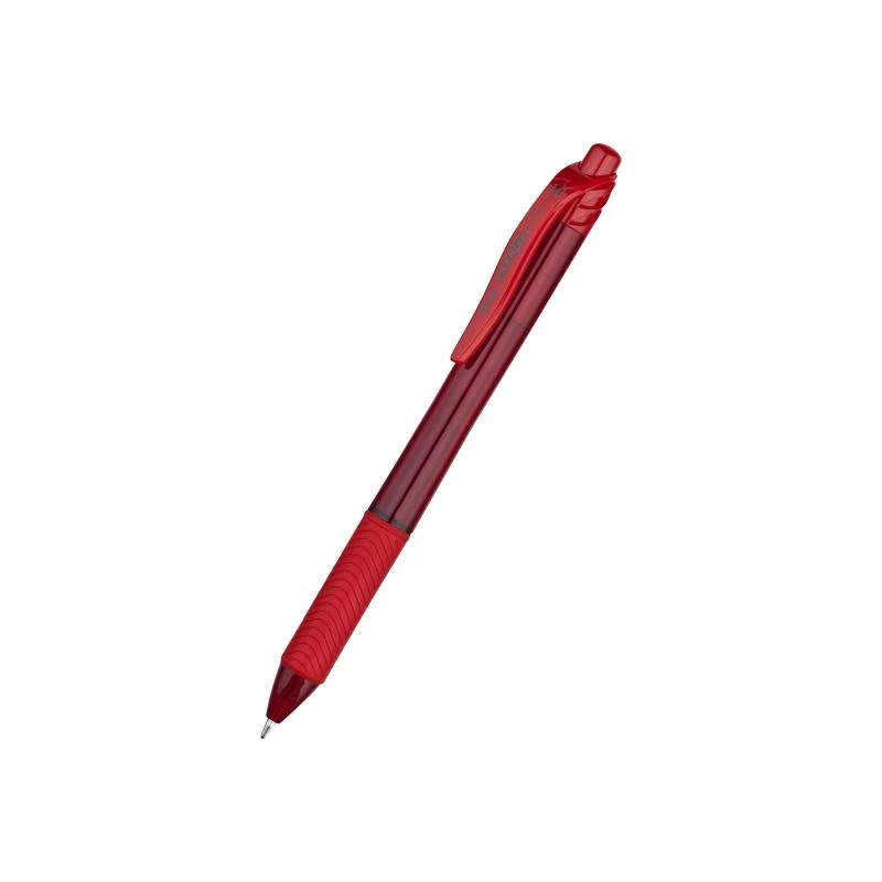 PENTEL Energel X 1.0 raudonas – užsegamas ištraukiamas rašiklis