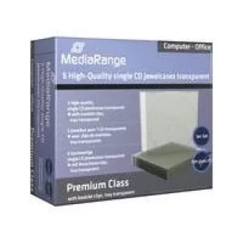MEDIARANGE BOX31-T – jewel dėklas – 1 diskui – permatomas – plastikinis – 120 mm – 140 mm
