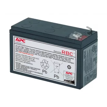 APC akumuliatoriaus keitimo kasetė APCRBC106 (OEM), sandarus švino rūgštinis (VRLA), 1 vnt., juoda, RoHS, 2,5 kg, 102 mm