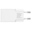 AC vidinis mobiliųjų įrenginių įkroviklis 4smarts 541509 — 100–240V, USB-A + USB-C, 1,5 m laidas, greitas įkrovimas, baltas