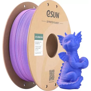 PLA MATTE DUAL 1,75 mm violetinė mėlyna 1 kg ESUN 3D FILAMENTAS (PLA-MTD175B-UZ1P1)