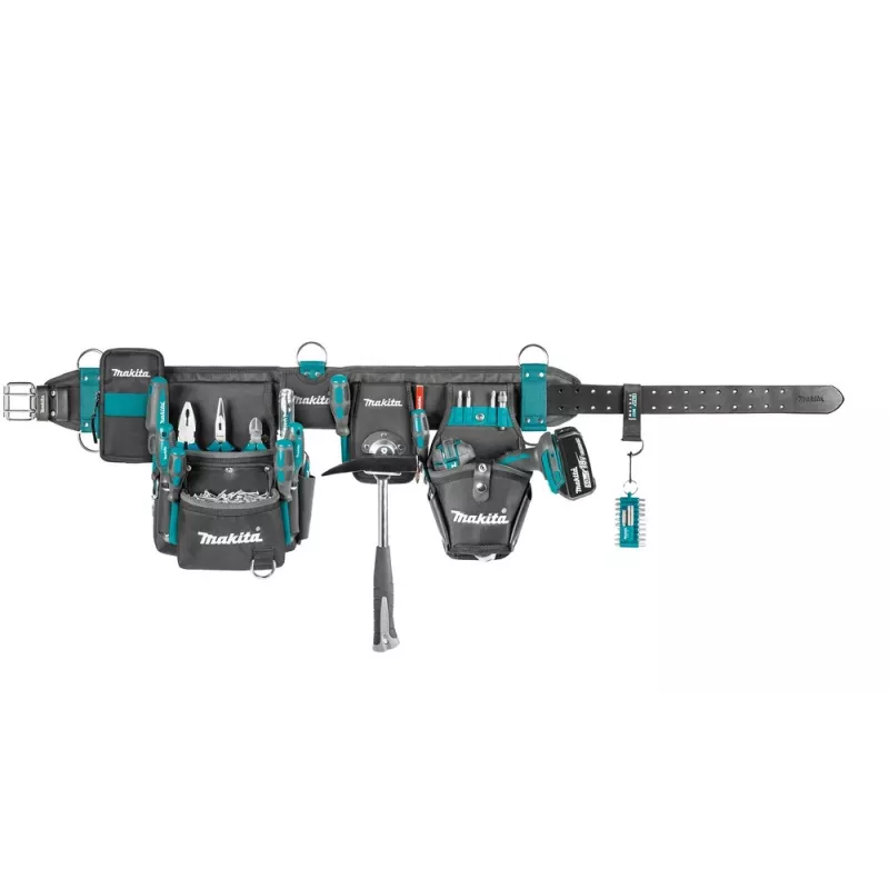 Makita E-15235 sunkiosios serijos įrankių diržų komplektas su dėklais