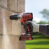 Akumuliatorinis gręžtuvas-suktuvas Black & Decker BCD383D2XK-QW 18 V, 2 Ah x2, 13 mm griebtuvas, oranžinis