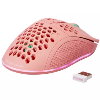 Deltaco GAM-120-P belaidė žaidimų pelė, rožinė, 4800 DPI