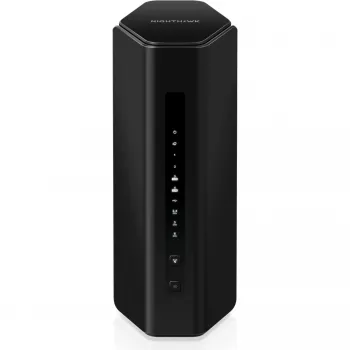 NETGEAR Nighthawk RS300 belaidis maršrutizatorius „Wi-Fi 7“ triju dažnių juostų (2,4 GHz / 5 GHz / 6 GHz) juodas