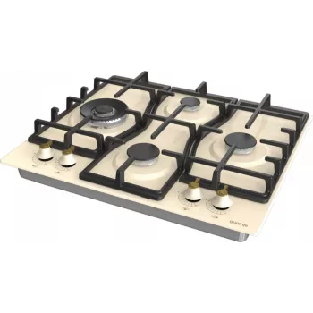 Gorenje GW6D42CLI dujinė kaitlentė smėlio spalvos, įmontuojama, 60 cm, 4 zonos
