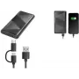 Logilink Powerbank 2-in-1 kabelis 10000 mAh 18 W 3 A PD 2.0 QC 3.0 2 išvesties prievadai USB Type A, USB-C juodas PA0275