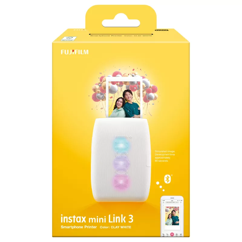 Fotospausdintuvas Fujifilm Instax Mini Link 3 White belaidis nešiojamas momentinis spausdintuvas išmaniesiems telefonams