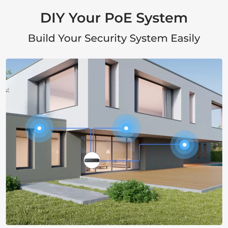 Reolink NVS8 8 kanalų PoE NVR nuolatinis įrašymas 2TB HDD