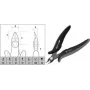 Replės skersinės c.k tools Side Cutter T3886 ESD plokščia galva, plonas dizainas
