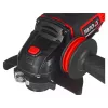 Kampinis šlifuoklis YATO YT-82826, 18V Li-Ion 2Ah, 125 mm diskas, 10 000 aps./min., M14 sriegis, beįrankis reguliuojamas gaubtas