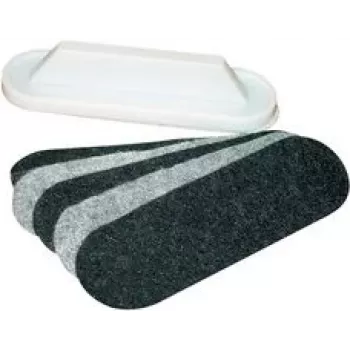 Magnetinis plastikinis langų valiklis Franken U-Act! Line Z1934, pilkas, 130×40×35 mm